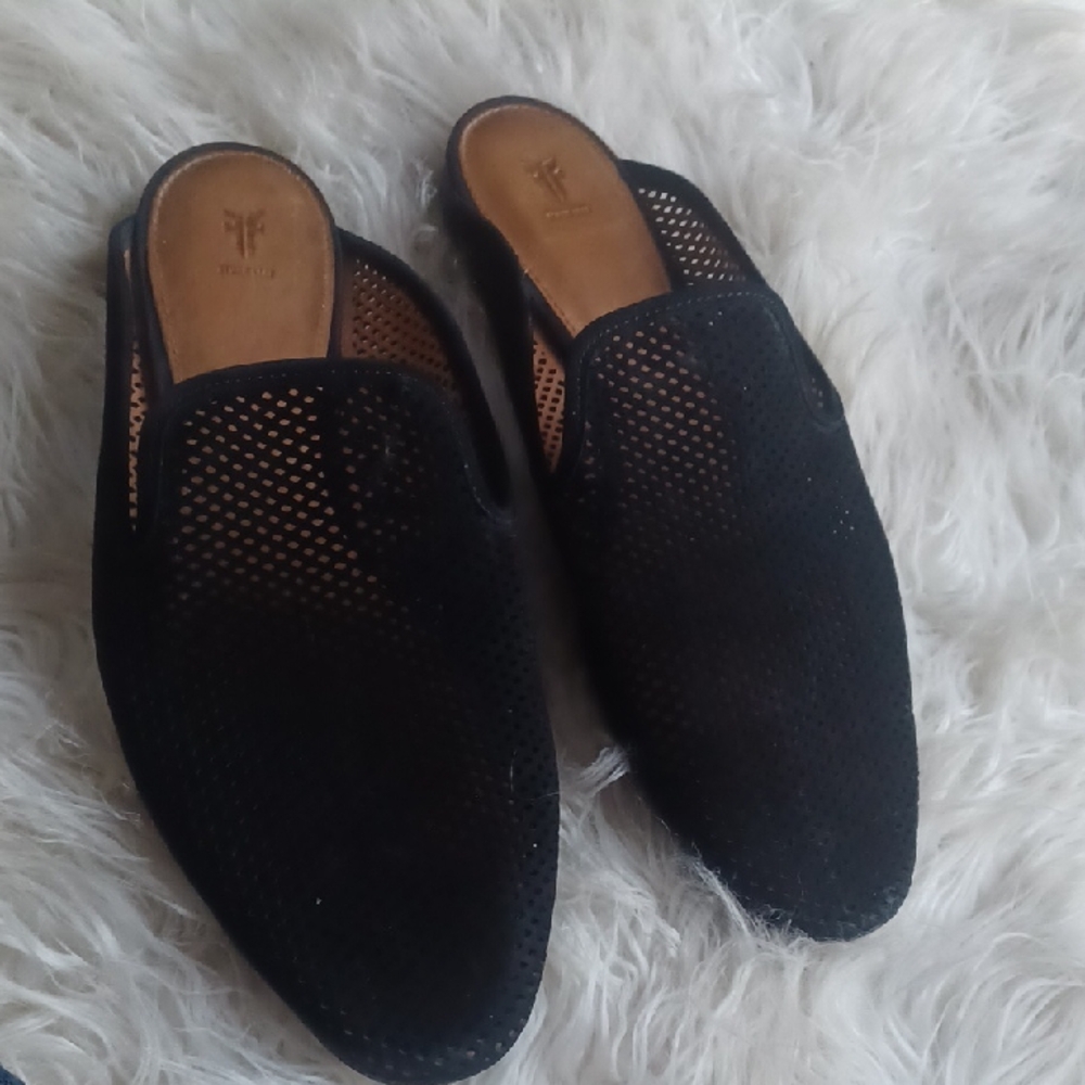 Frye Leather Slip On Sandals/ Mules